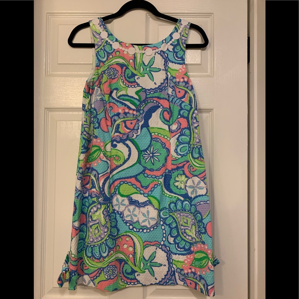 EUC - Lilly Pulitzer Shift Dress with Ties